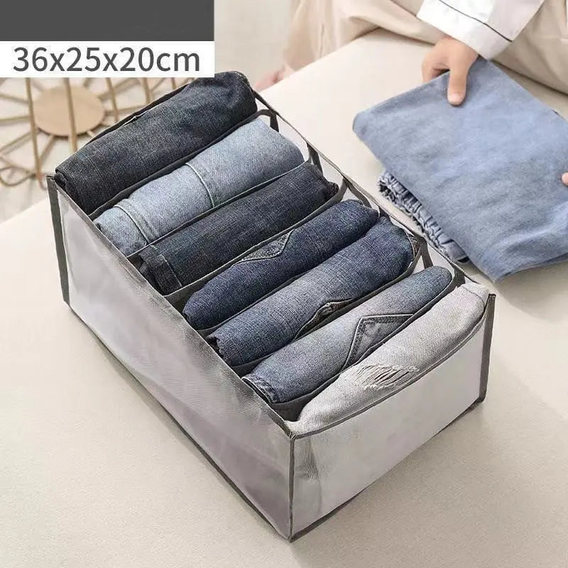Foldable Mesh Dress Organizer – Perfect Separation of Pants & Shirts