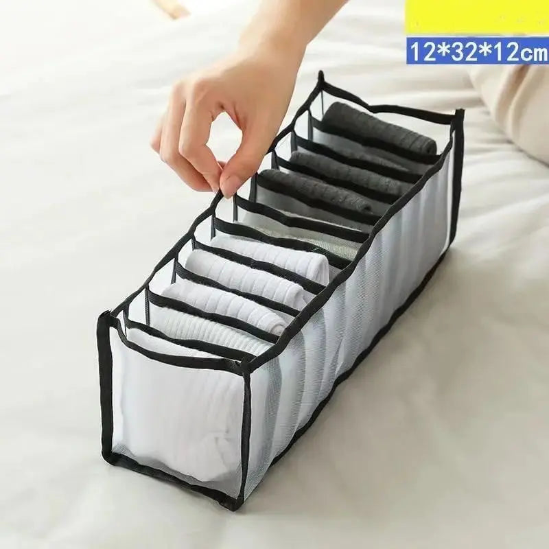 Foldable Mesh Dress Organizer – Perfect Separation of Pants & Shirts