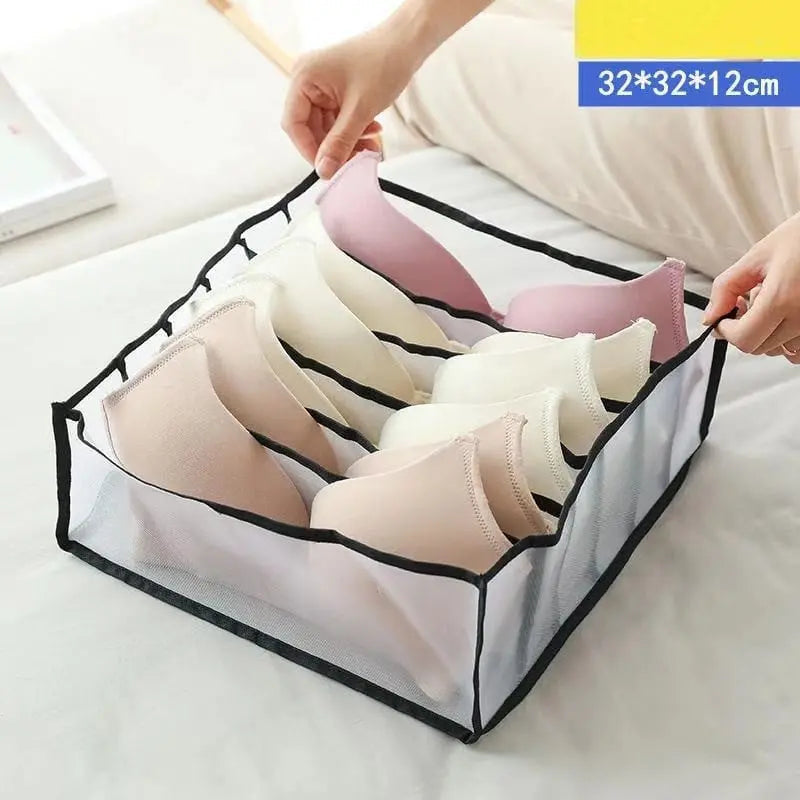 Foldable Mesh Dress Organizer – Perfect Separation of Pants & Shirts