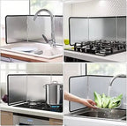 Folding splash guard with non-stick coating