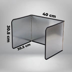 Folding splash guard with non-stick coating