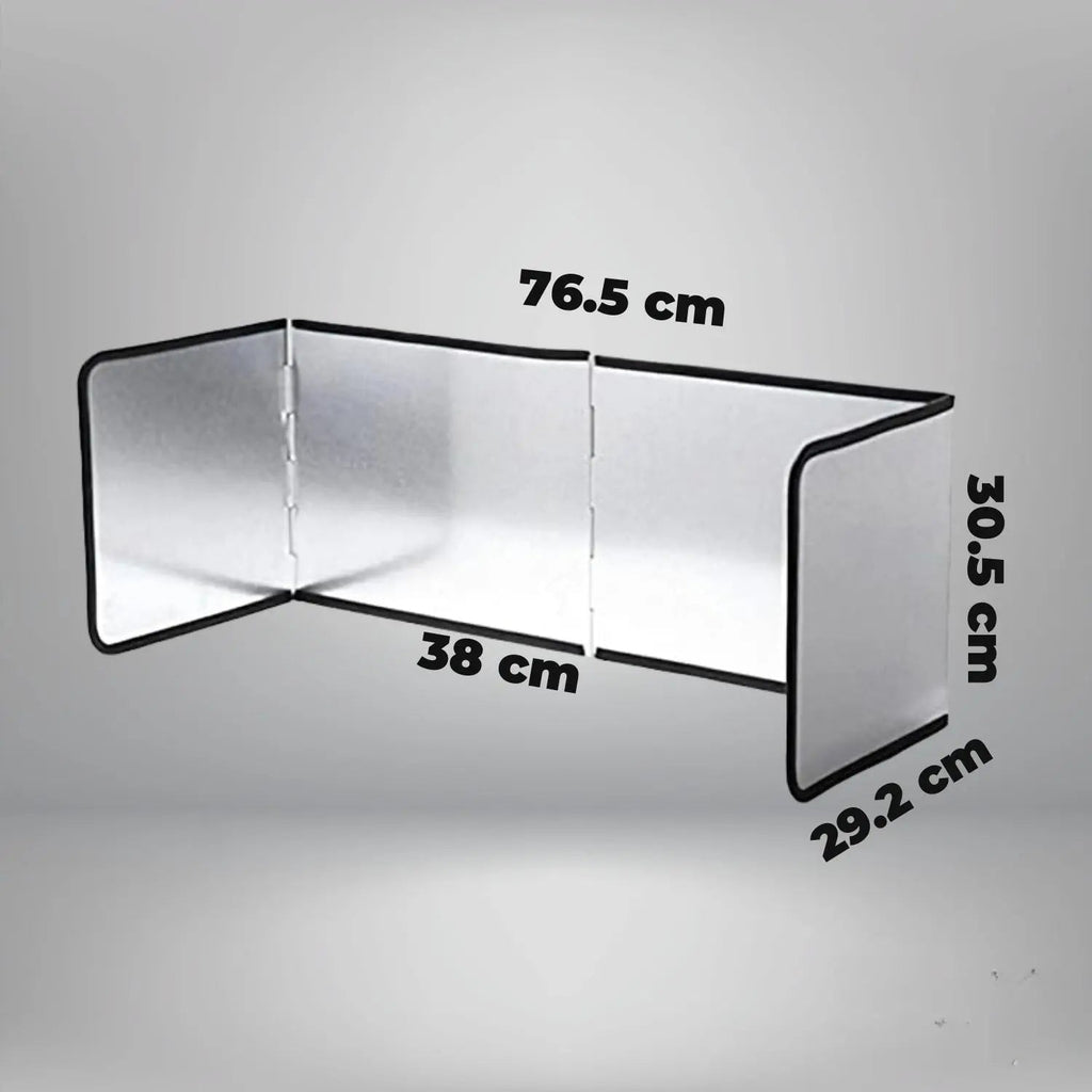 Folding splash guard with non-stick coating