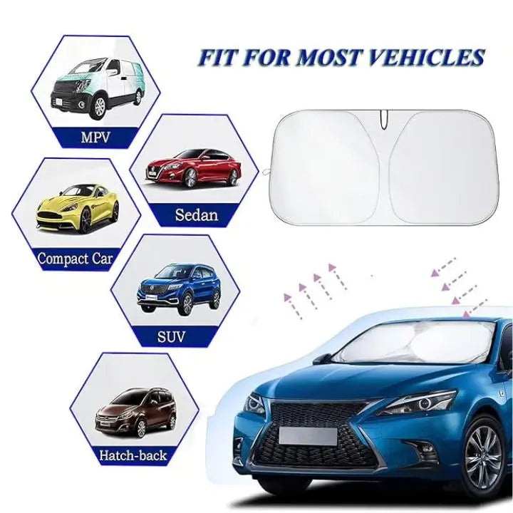 Foldable Windshield Cover – UV PRedection for Car