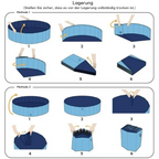 Foldable PVC Dog Pool with Drainage Valve