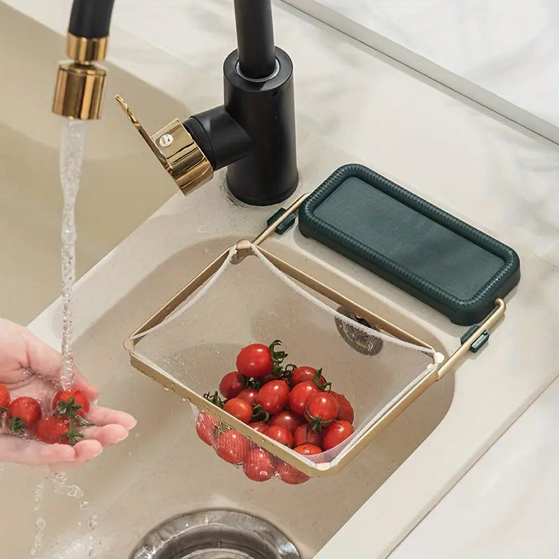 Collapsible Sink Strainer with Disposable Net – Hygienic Disposal of Food Residues