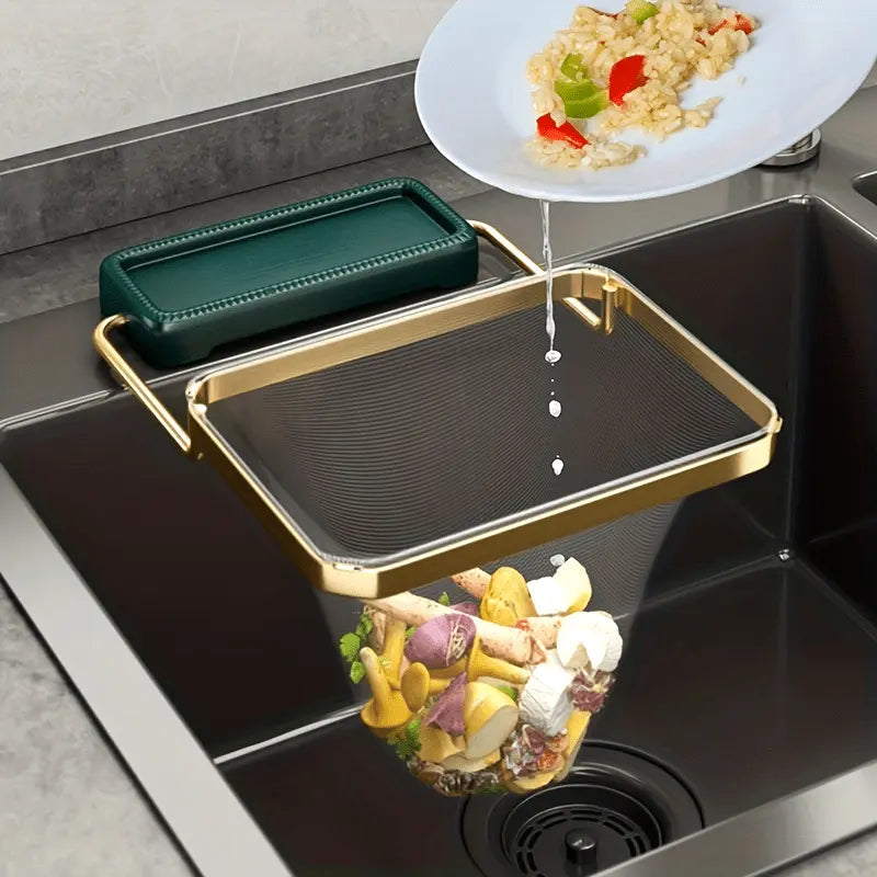 Collapsible Sink Strainer with Disposable Net – Hygienic Disposal of Food Residues