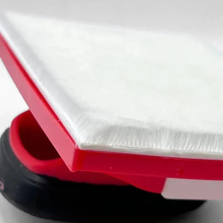 Paint roller with edge guide + 2 replacement pads