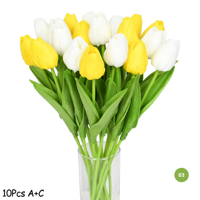 Fashion Tulip Artificial Flowers For maintenance-free creative home decor Floral Displays For living room dining room Nordic Home Decoration
