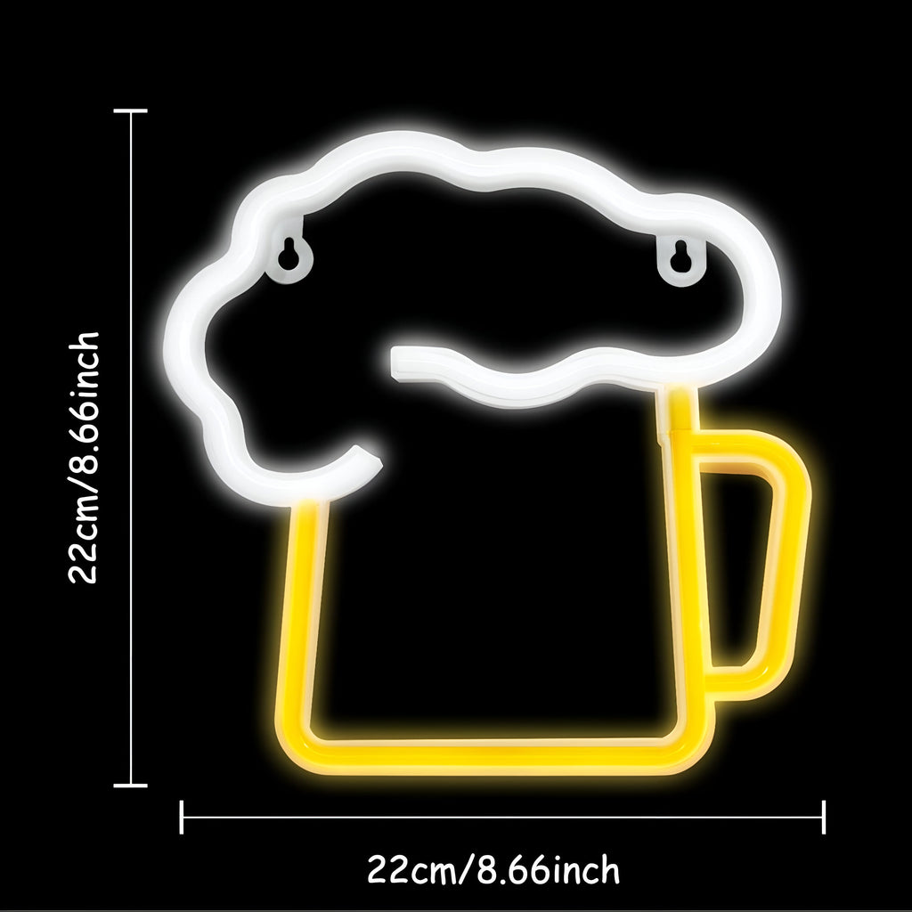 Fast Food LED Neon Light – Colorful Wall Decoration with USB Connection