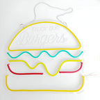 Fast Food LED Neon Light – Colorful Wall Decoration with USB Connection