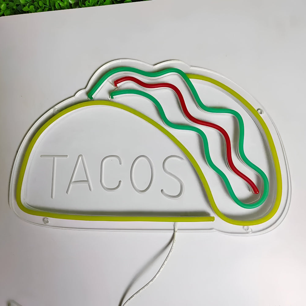 Fast Food LED Neon Light – Colorful Wall Decoration with USB Connection