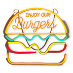 Fast Food LED Neon Light – Colorful Wall Decoration with USB Connection