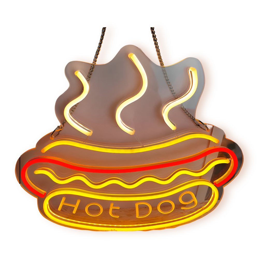 Fast Food LED Neon Light – Colorful Wall Decoration with USB Connection
