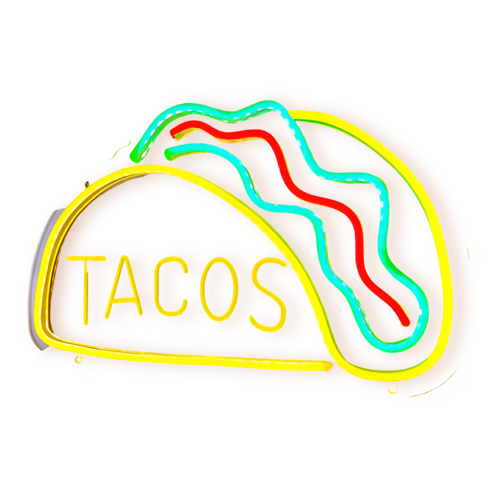 Fast Food LED Neon Light – Colorful Wall Decoration with USB Connection