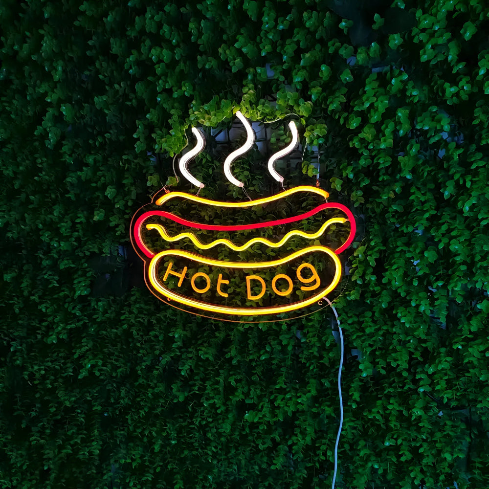 Fast Food LED Neon Light – Colorful Wall Decoration with USB Connection