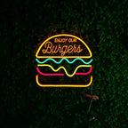 Fast Food LED Neon Light – Colorful Wall Decoration with USB Connection