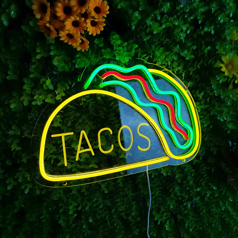 Fast Food LED Neon Light – Colorful Wall Decoration with USB Connection