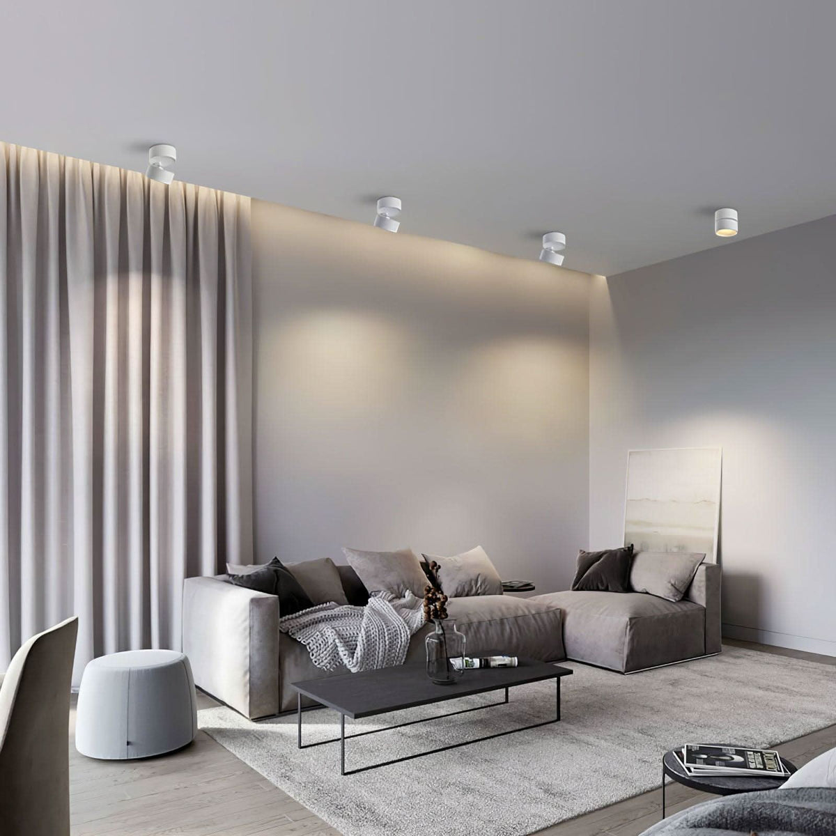Adjustable Surface LED Ceiling Light Warm White