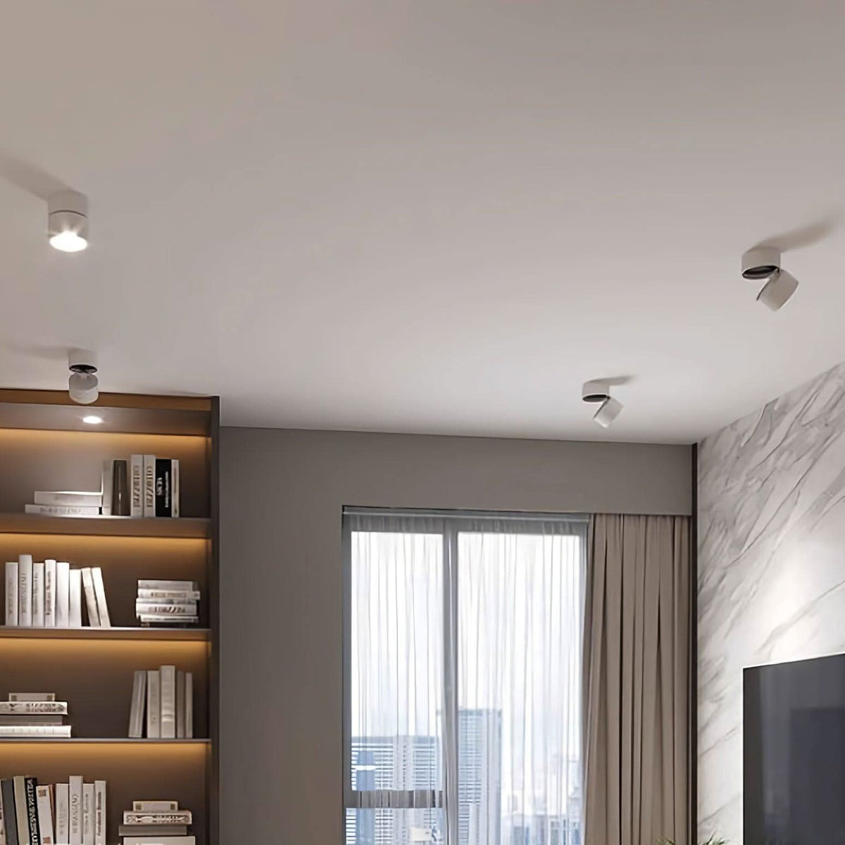 Adjustable Surface LED Ceiling Light Warm White