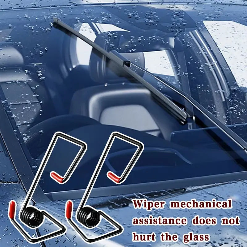 Spring booster for windshield wipers – Better cleaning