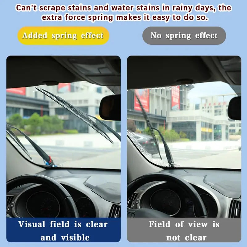 Spring booster for windshield wipers – Better cleaning