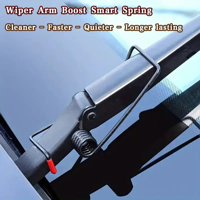 Spring booster for windshield wipers – Better cleaning