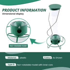 Squirrel-proof birdhouse with rotating perch & 4 feeding openings
