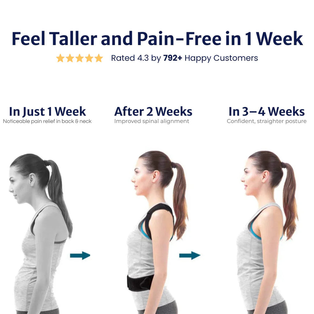 Back Posture Corrector | Adjustable, Breathable Design for Men & Women to Improve Posture and Reduce Back Pain