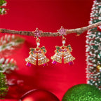 Auroria Feestelijke Oorbellen – Sneeuwvlok & Ster Design met Rhinestones & Parelaccenten