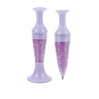 Fine point pen with diamond grip for precise crafting and nail design