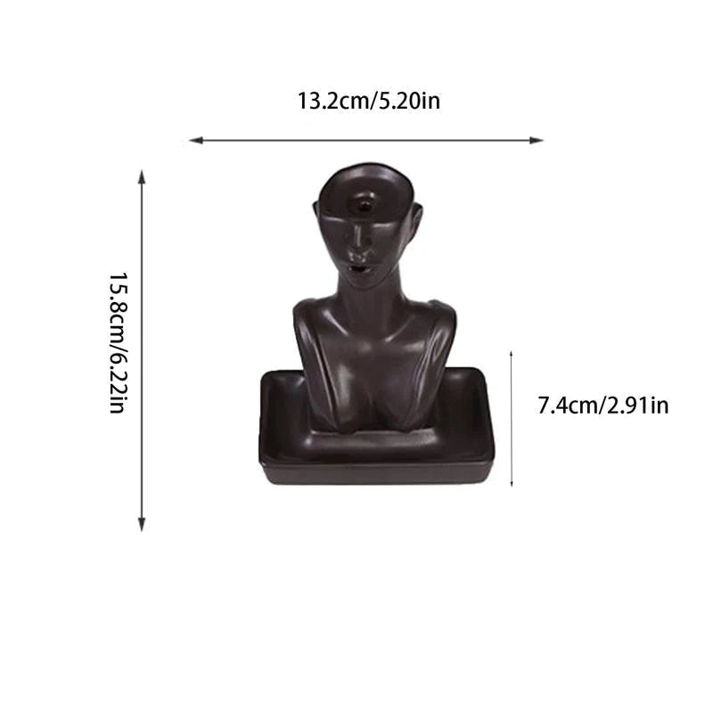 Female Form Backflow Incense Holder