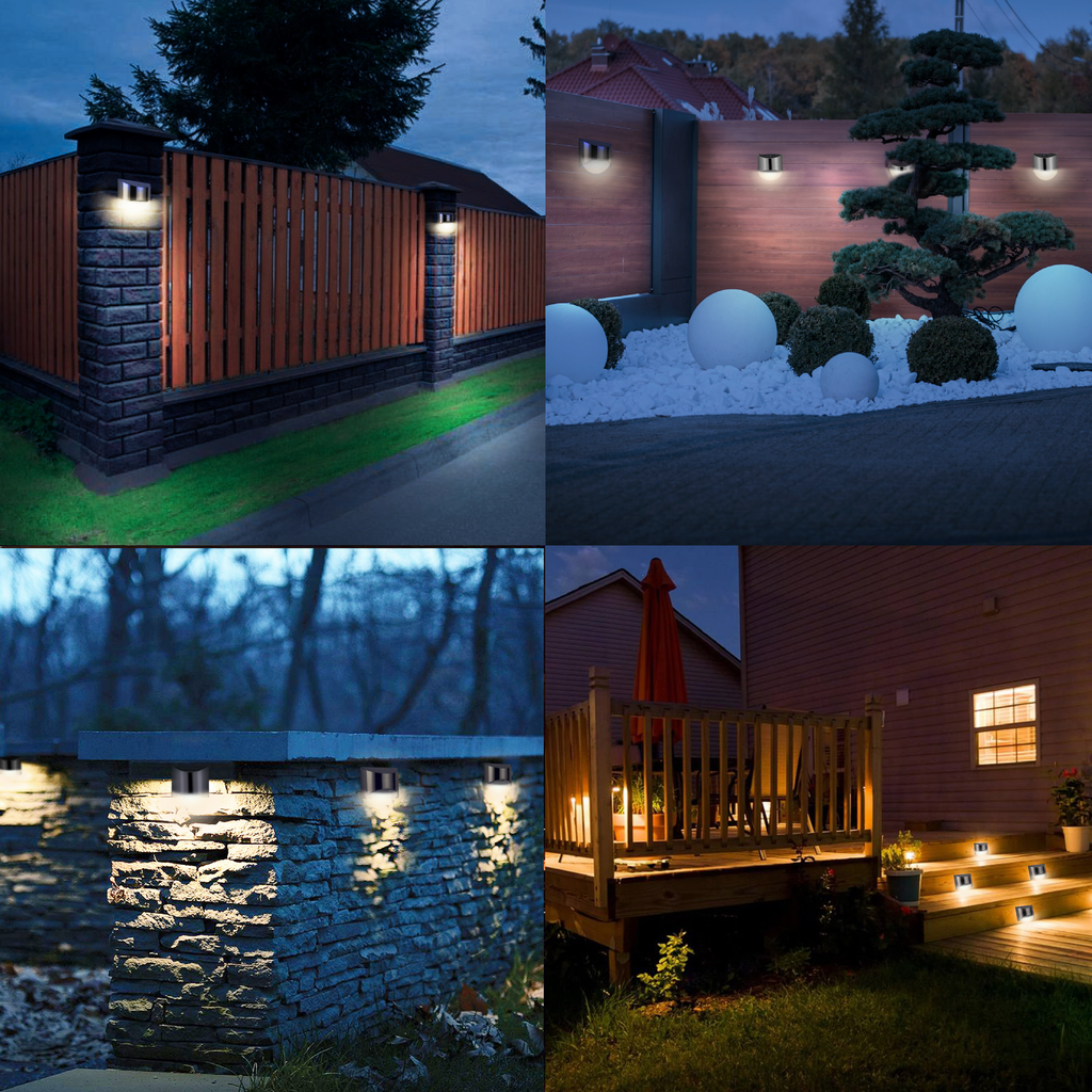 Stainless Steel Solar LED Outdoor Wall Light