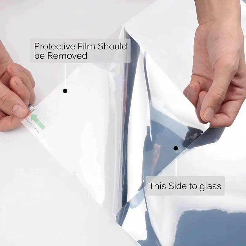 Window mirror film for privacy, UV & heat pRedection