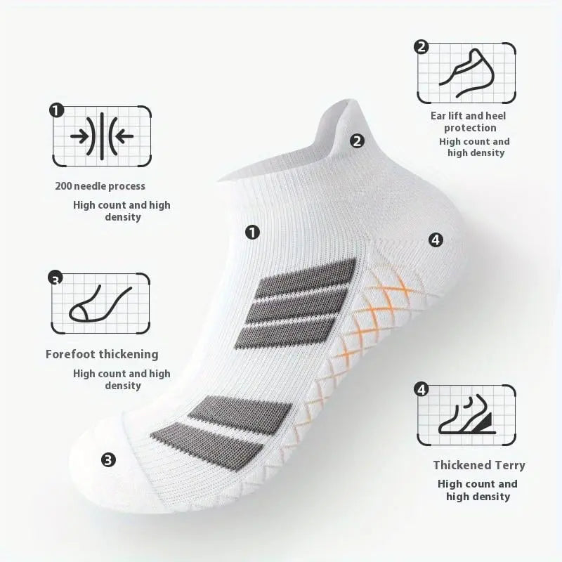 Heel-friendly Sports Socks – With Arch Support & Friction PRedection
