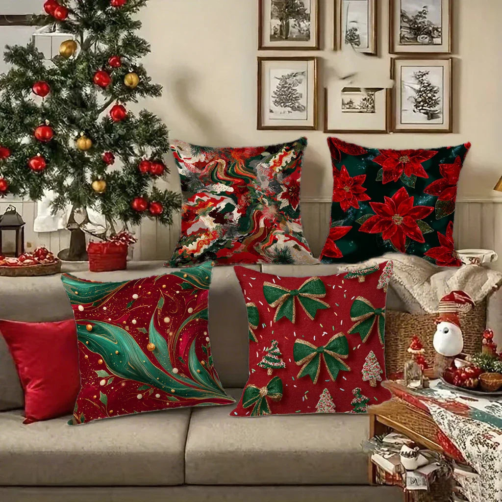 Festive Christmas cushion covers 40x40 | Decorative cushion cases
