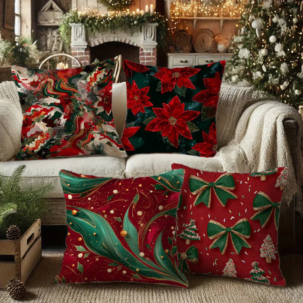 Festive Christmas cushion covers 40x40 | Decorative cushion cases