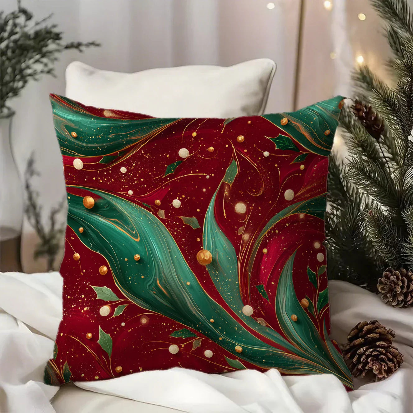 Festive Christmas cushion covers 40x40 | Decorative cushion cases