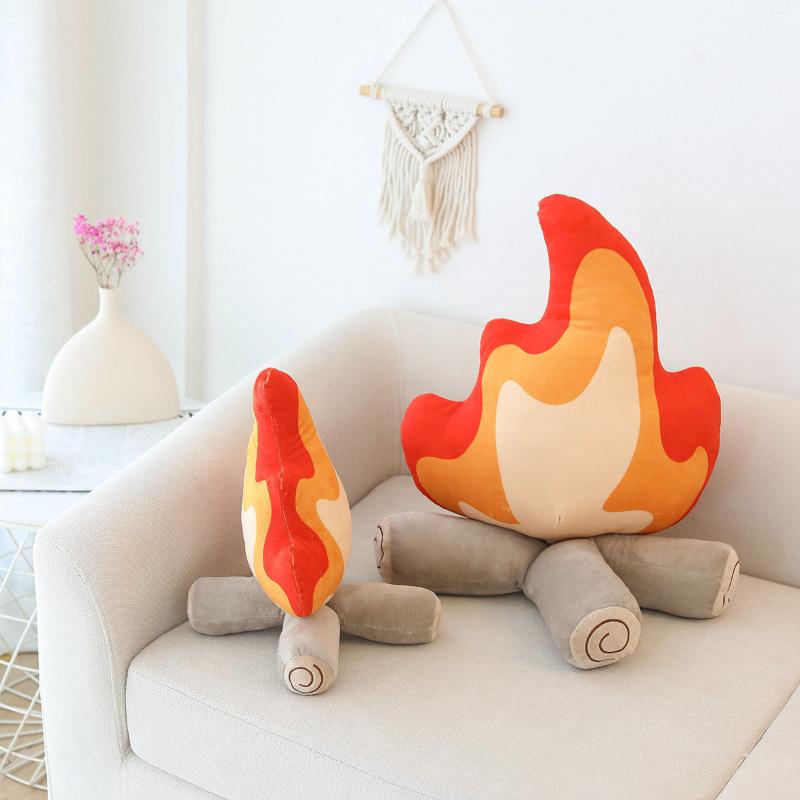 Fire Plush Cushion | Decorative Cushion for Coziness