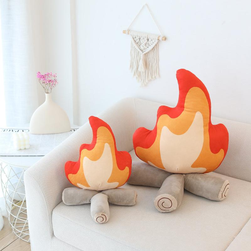 Fire Plush Cushion | Decorative Cushion for Coziness