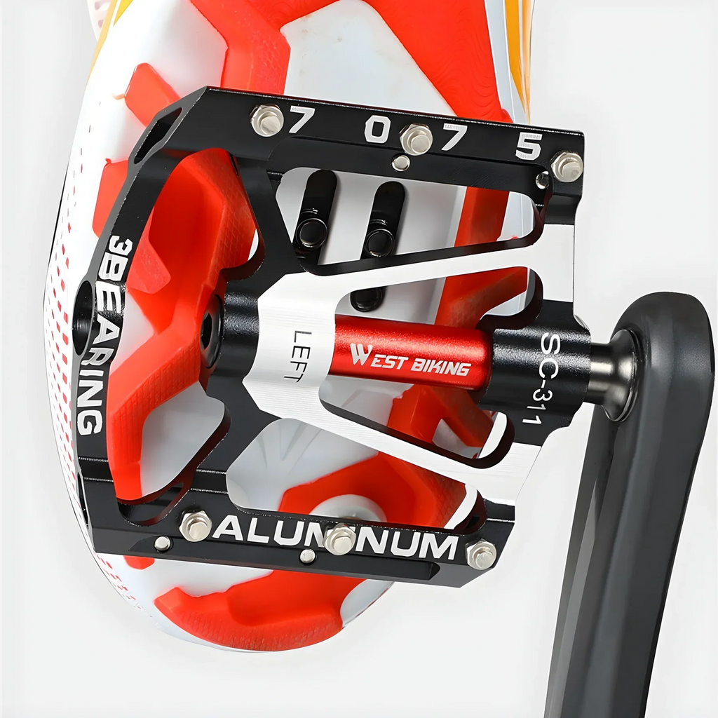 Robust Lightweight Aluminum Bicycle Pedals With Non-Slip Grip