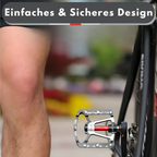 Robust Lightweight Aluminum Bicycle Pedals With Non-Slip Grip