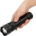 Rechargeable LED Flashlight with Zoom Beam, Up to 500 m Range