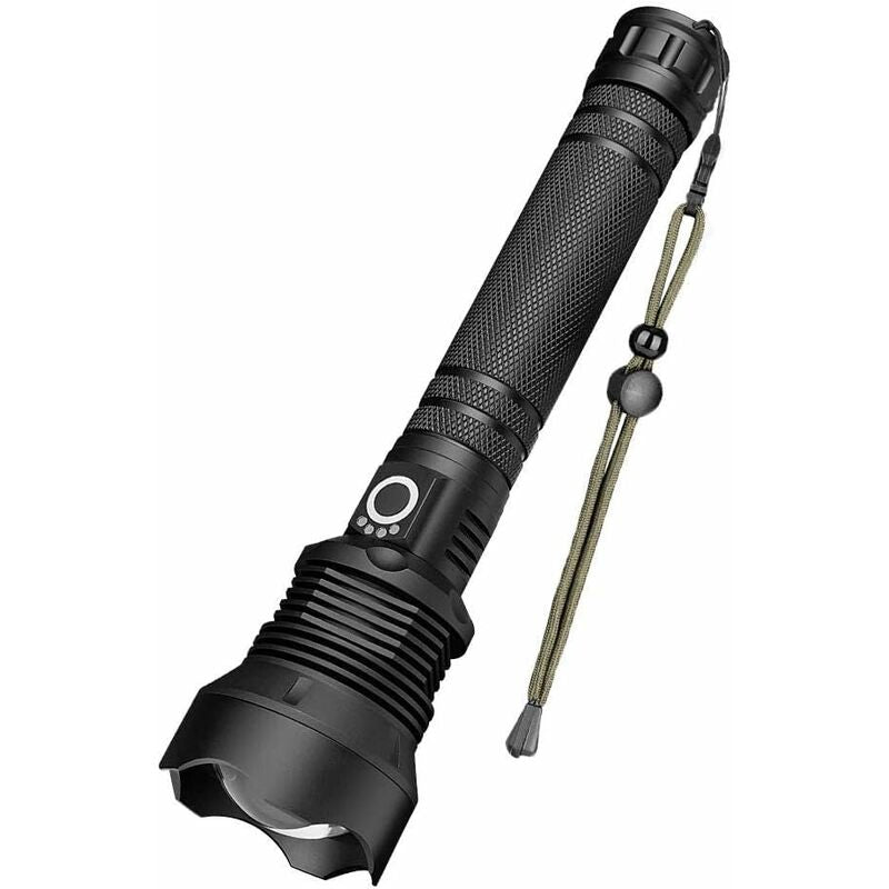 Rechargeable LED Flashlight with Zoom Beam, Up to 500 m Range
