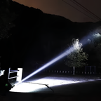 Rechargeable LED Flashlight with Zoom Beam, Up to 500 m Range