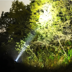 Rechargeable LED Flashlight with Zoom Beam, Up to 500 m Range