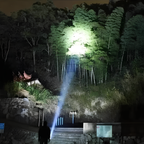 Rechargeable LED Flashlight with Zoom Beam, Up to 500 m Range