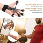 Finger & hand trainer with 6 resistance levels for more grip strength & flexibility