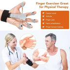 Finger & hand trainer with 6 resistance levels for more grip strength & flexibility