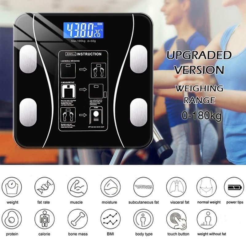 Intelligent Body Analysis Scale with App & 11 Measurement Values