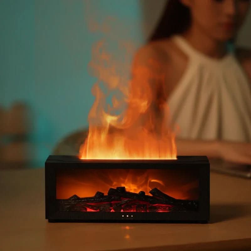Aromatherapy Air Humidifier with Flame Effect
